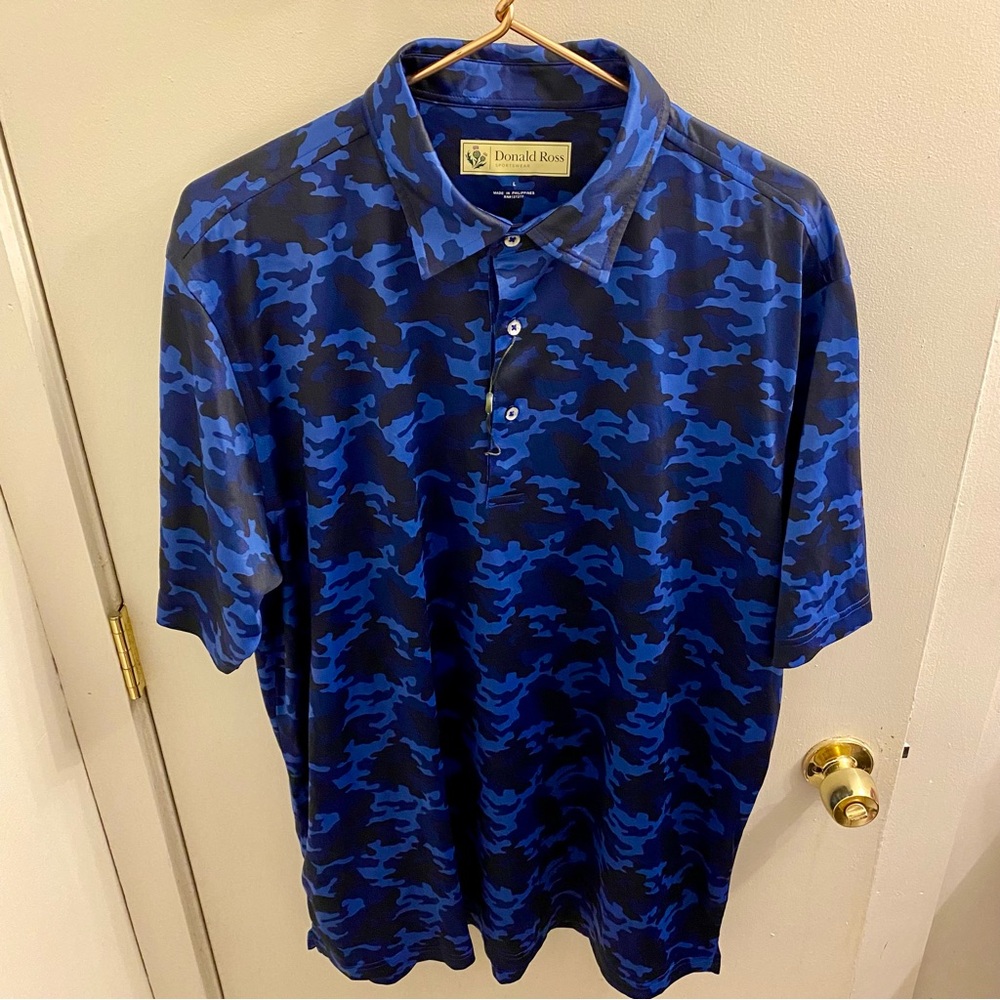 Donald Ross Camouflage Polo Size Large